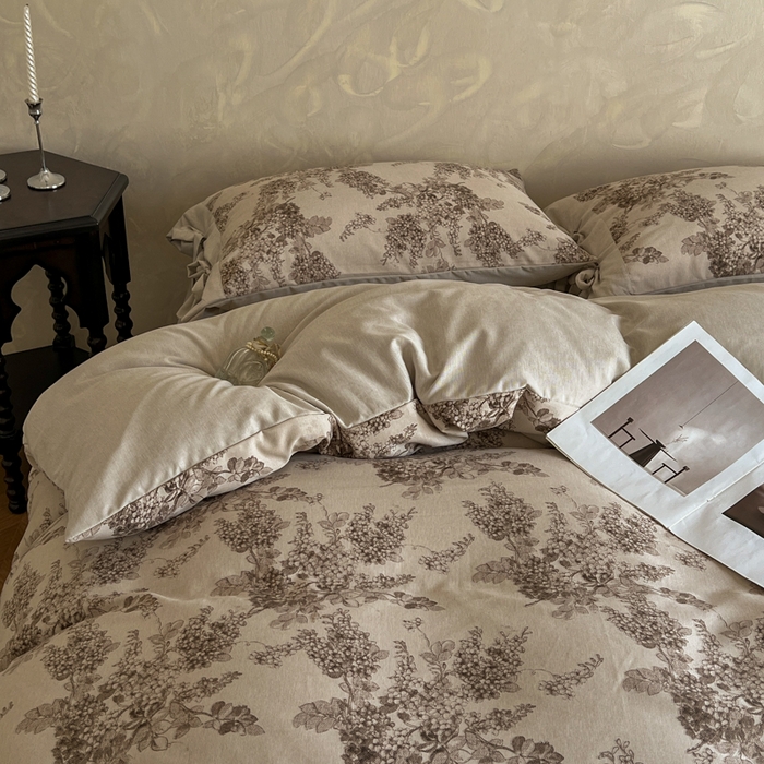 91家纺网 家纺一手货源 找家纺 漫仙阁家纺 2026新款蝴蝶结汉麻四件套 雅梦