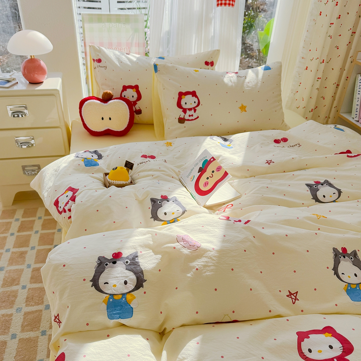 91家纺网 家纺一手货源 找家纺 （总）颜选 2026新款仿棉105克加厚水洗棉四件套-有买家秀