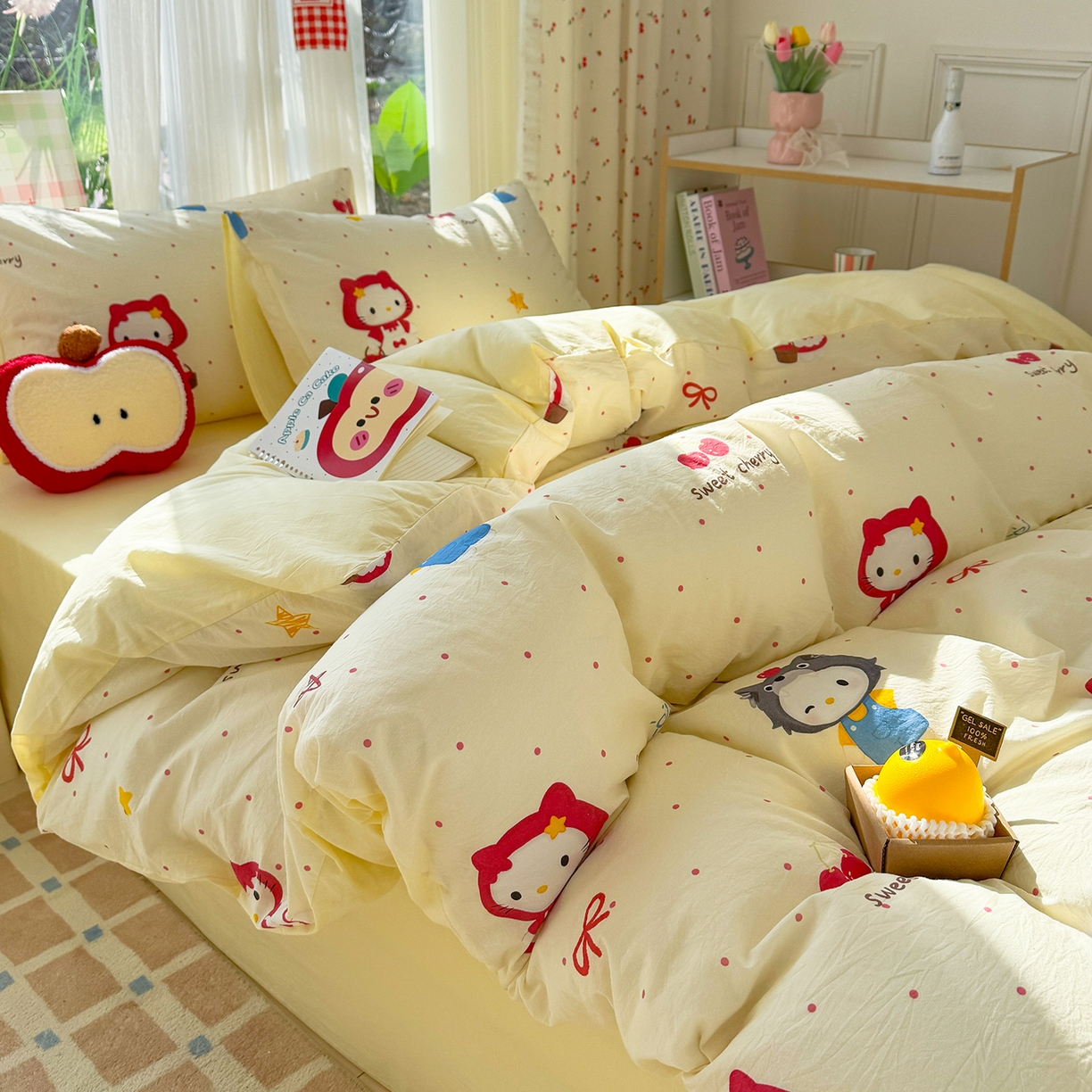 91家纺网 家纺一手货源 找家纺 （总）颜选 2026新款仿棉105克加厚水洗棉四件套-有买家秀