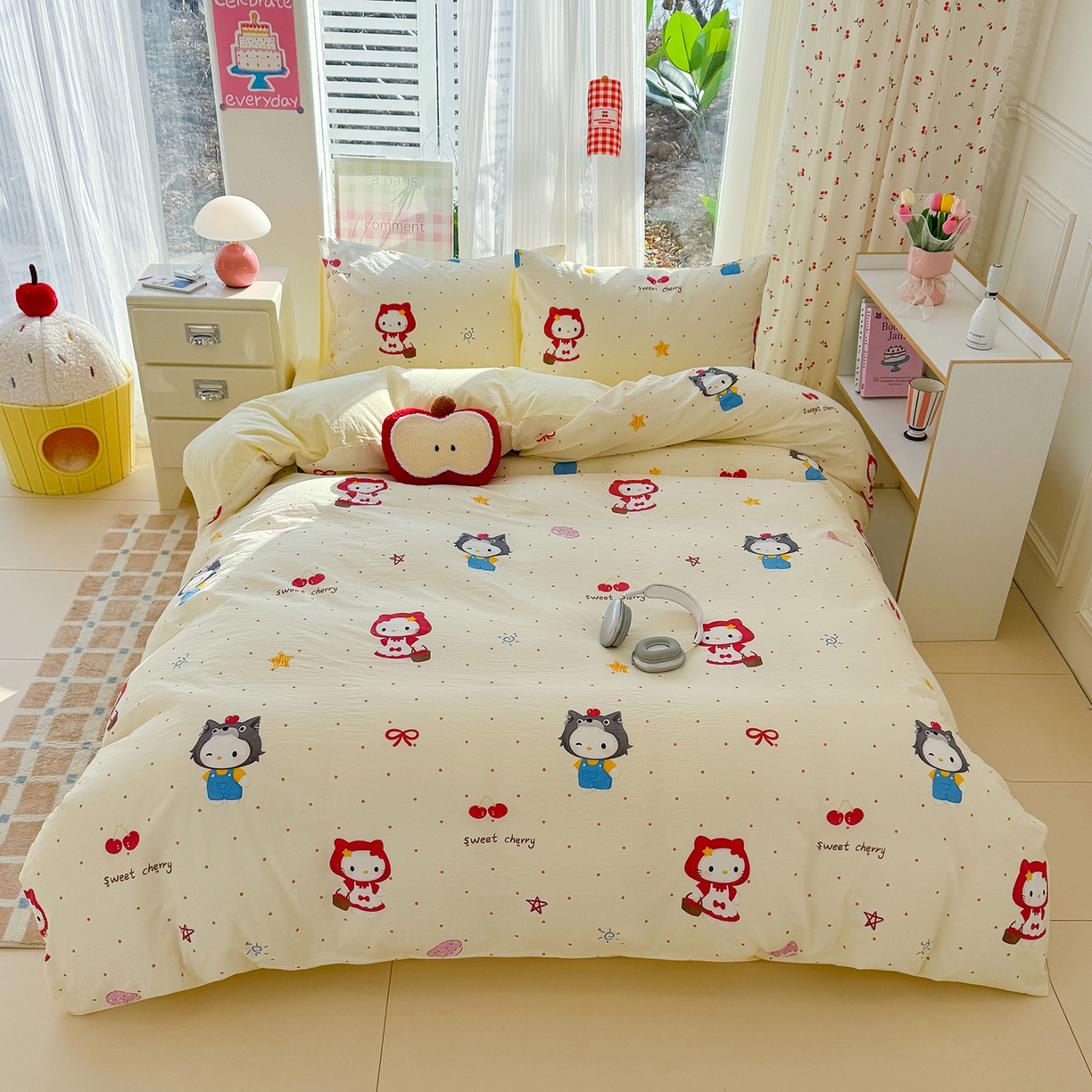 91家纺网 家纺一手货源 找家纺 （总）颜选 2026新款仿棉105克加厚水洗棉四件套-有买家秀