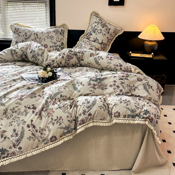 91家纺网 家纺一手货源 找家纺 （总）漫仙阁家纺 2026新款流苏亚麻四件套