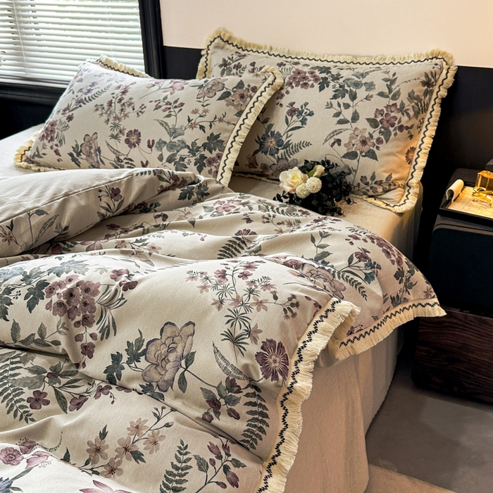 91家纺网 家纺一手货源 找家纺 （总）漫仙阁家纺 2026新款流苏亚麻四件套