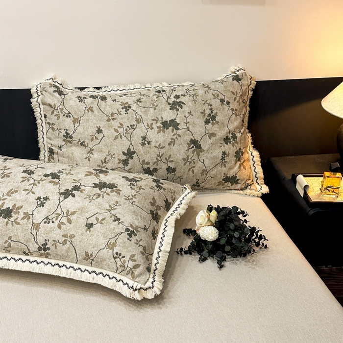 91家纺网 家纺一手货源 找家纺 漫仙阁家纺 2026新款流苏亚麻四件套 熙美