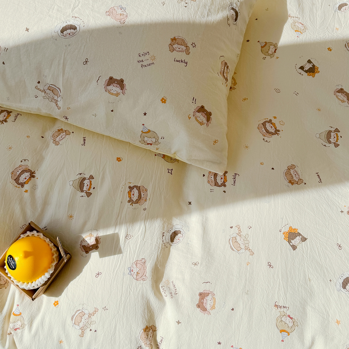 91家纺网 家纺一手货源 找家纺 颜选 2026新款仿棉105克加厚水洗棉四件套-有买家秀 小町