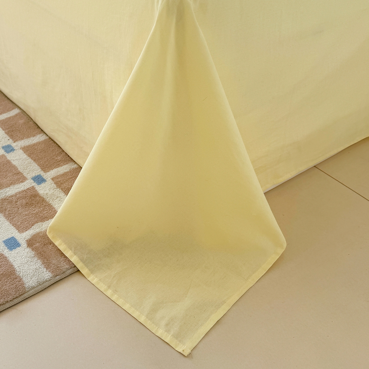 91家纺网 家纺一手货源 找家纺 颜选 2026新款仿棉105克加厚水洗棉四件套-有买家秀 小町