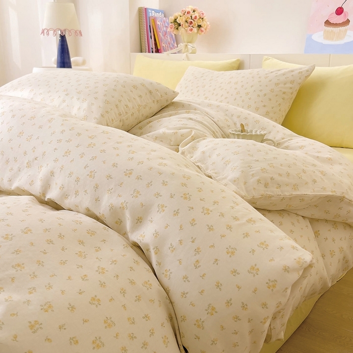 91家纺网 家纺一手货源 找家纺 （总）DoDo 兜兜 2026新款全棉纯棉小温暖双层纱四件套【可定做尺寸】