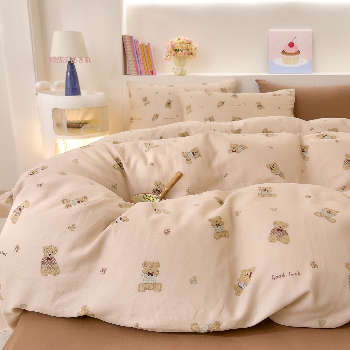 91家纺网 家纺一手货源 找家纺 （总）DoDo 兜兜 2026新款全棉纯棉小温暖双层纱单被套单品被套被套单件（可定做尺寸）