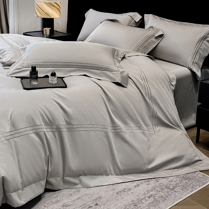 91家纺网 家纺一手货源 找家纺 （总）星蕴家纺 2026新款贡缎长绒棉四件套-简爱