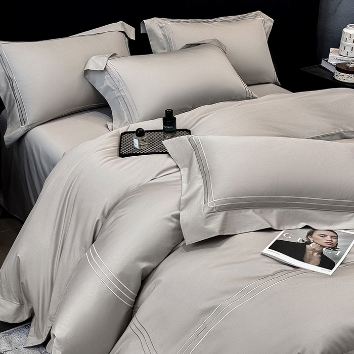 91家纺网 家纺一手货源 找家纺 （总）星蕴家纺 2026新款贡缎长绒棉四件套-简爱