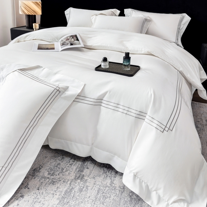 91家纺网 家纺一手货源 找家纺 （总）星蕴家纺 2026新款贡缎长绒棉四件套-简爱