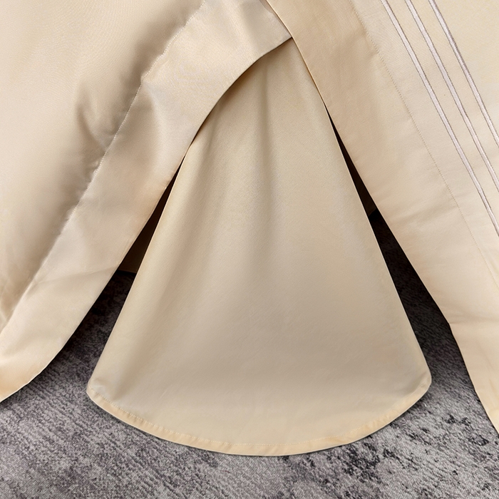 91家纺网 家纺一手货源 找家纺 星蕴家纺 2026新款100s贡缎长绒棉四件套-简爱 简爱-香槟金