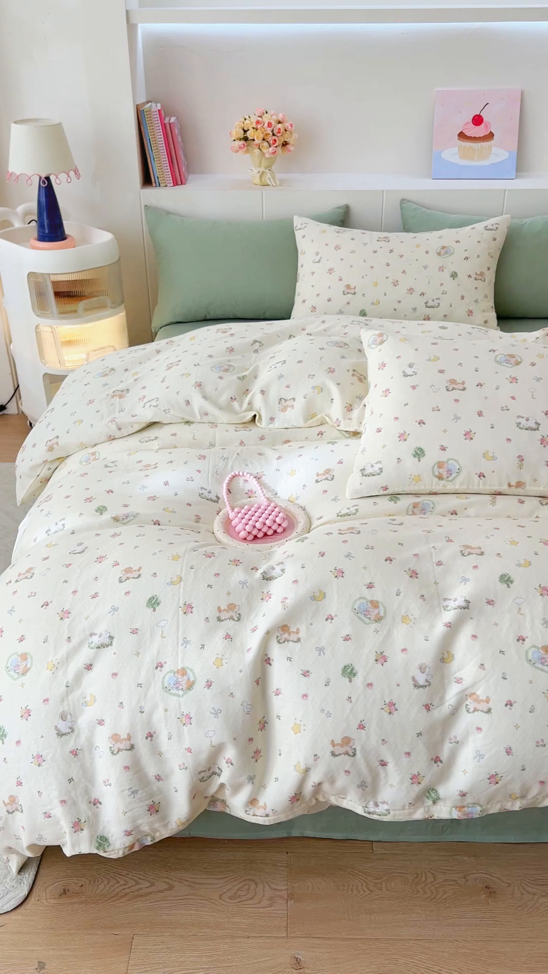 91家纺网 家纺一手货源 找家纺 DoDo 兜兜 2026新款全棉纯棉小温暖双层纱单被套单品被套被套单件（可定做尺寸） 春日小狗