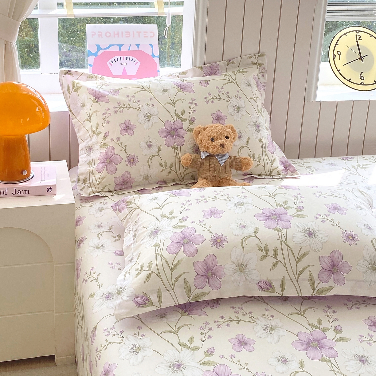 金丝兔 2026春夏新款纯棉全棉单枕套 慕荷