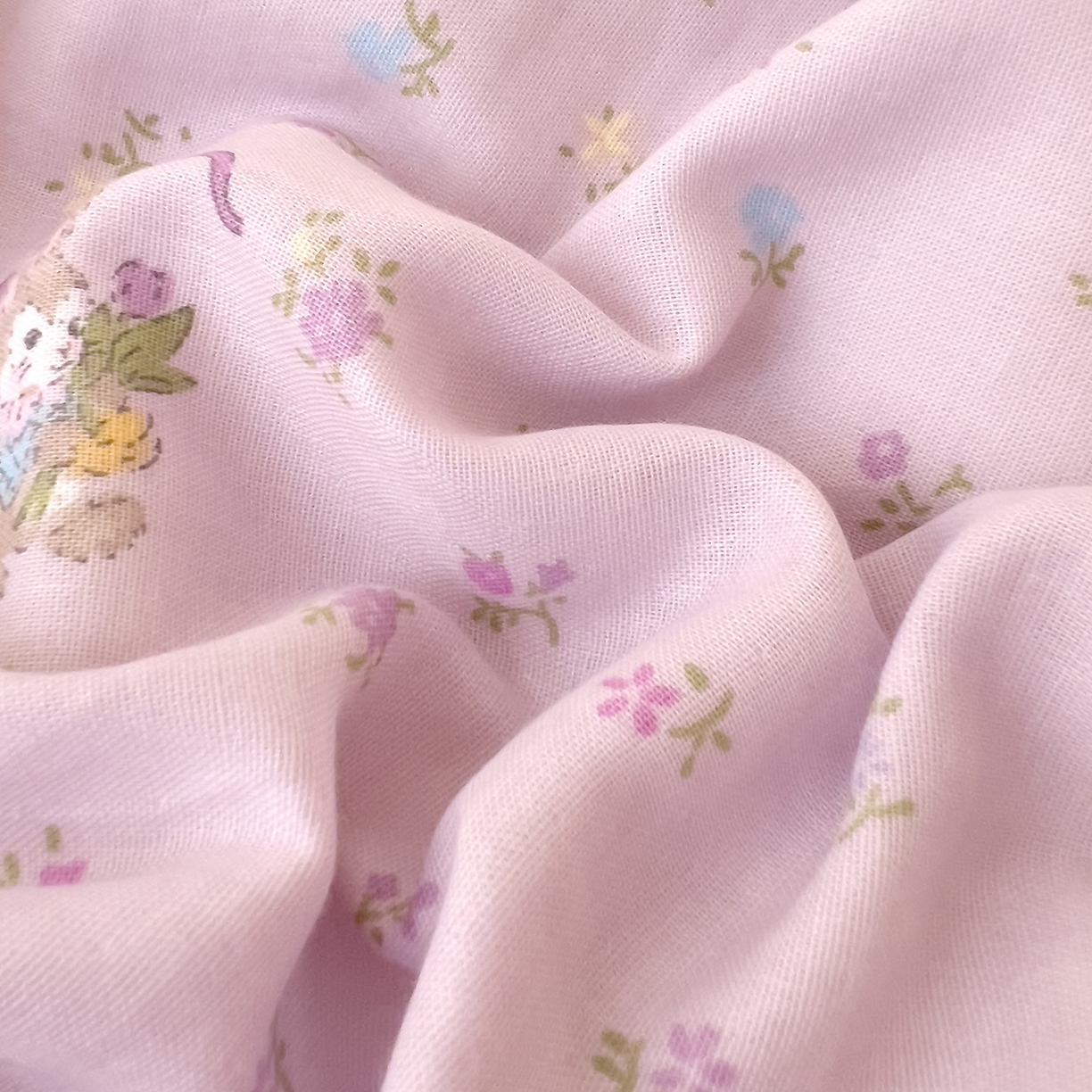 91家纺网 家纺一手货源 找家纺 DoDo 兜兜 2026新款全棉纯棉小温暖双层纱单被套单品被套被套单件（可定做尺寸） 蝴蝶兔兔