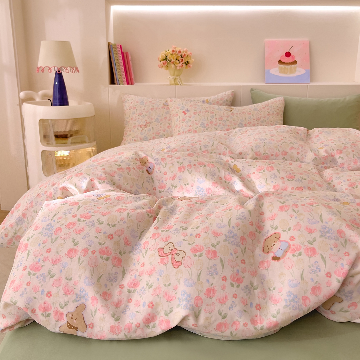 DoDo 兜兜 2026新款全棉纯棉小温暖双层纱单被套单品被套被套单件（可定做尺寸） 花园小狗