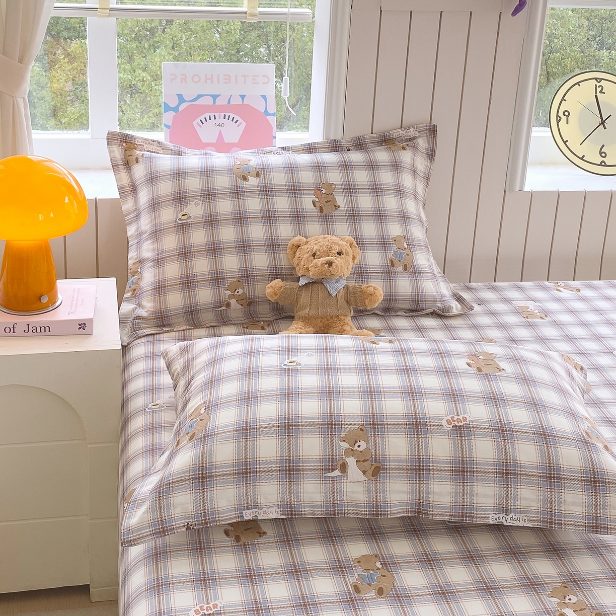 金丝兔 2026春夏新款纯棉全棉单枕套 星点漫语