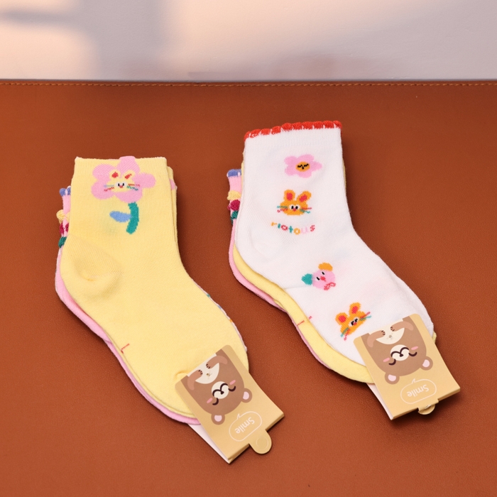 91家纺网 家纺一手货源 找家纺 （总）【福利款】松色家居 2026新款袜子-儿童卡通-单双装