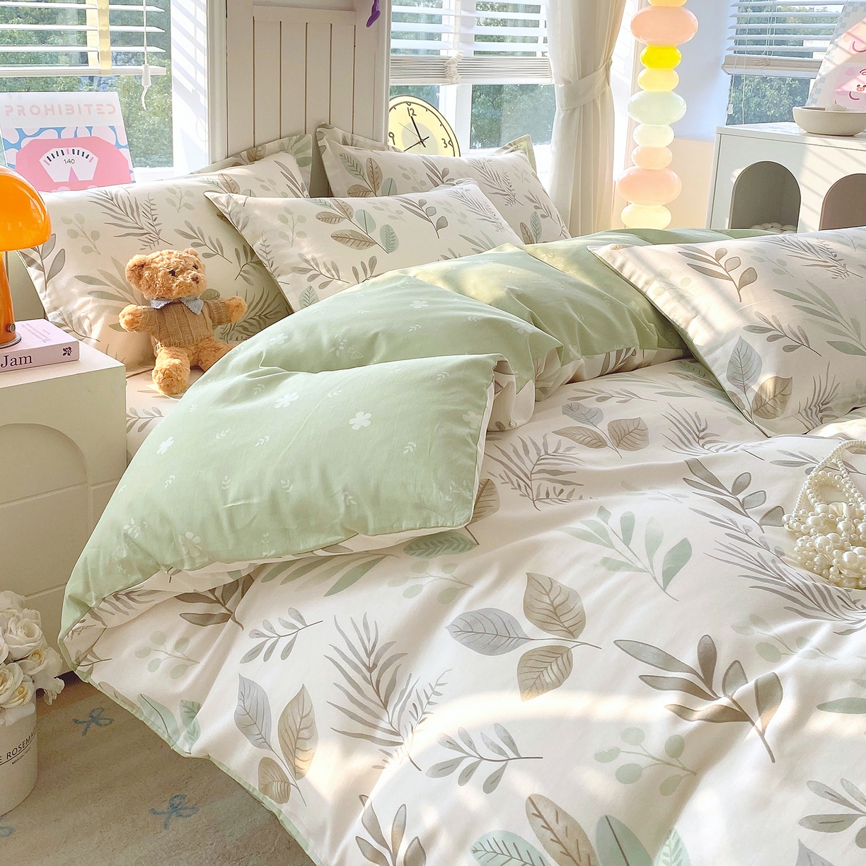 91家纺网 家纺一手货源 找家纺 （总）金丝兔 2026新款ins新疆全棉印花小清新纯棉单被套（提供买家秀和质检报告）