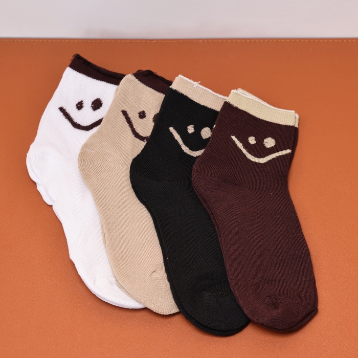 （总）【福利款】松色家居 2026新款袜子-笑脸-单双装