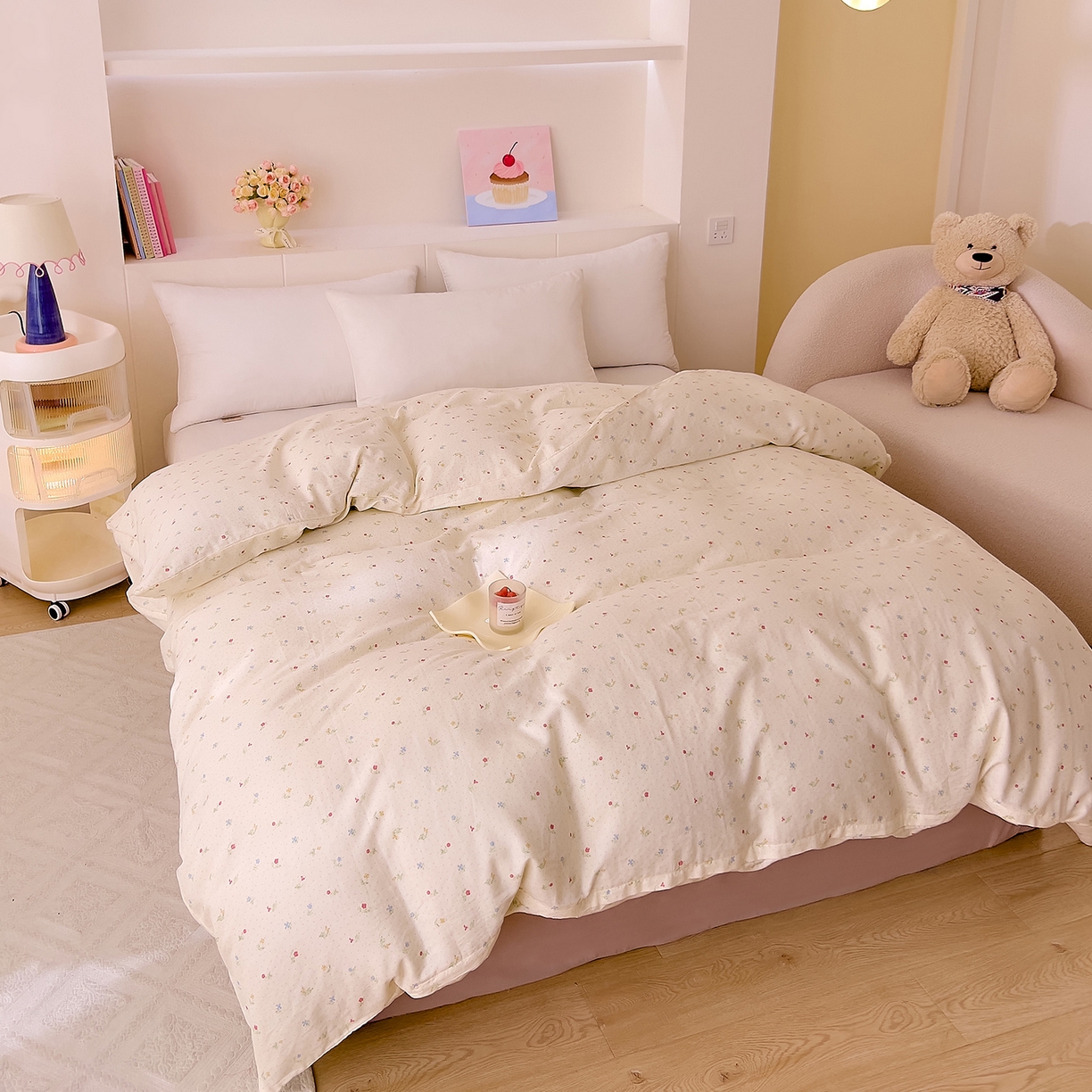 91家纺网 家纺一手货源 找家纺 DoDo 兜兜 2026新款全棉纯棉小温暖双层纱单被套单品被套被套单件（可定做尺寸） 雅颜