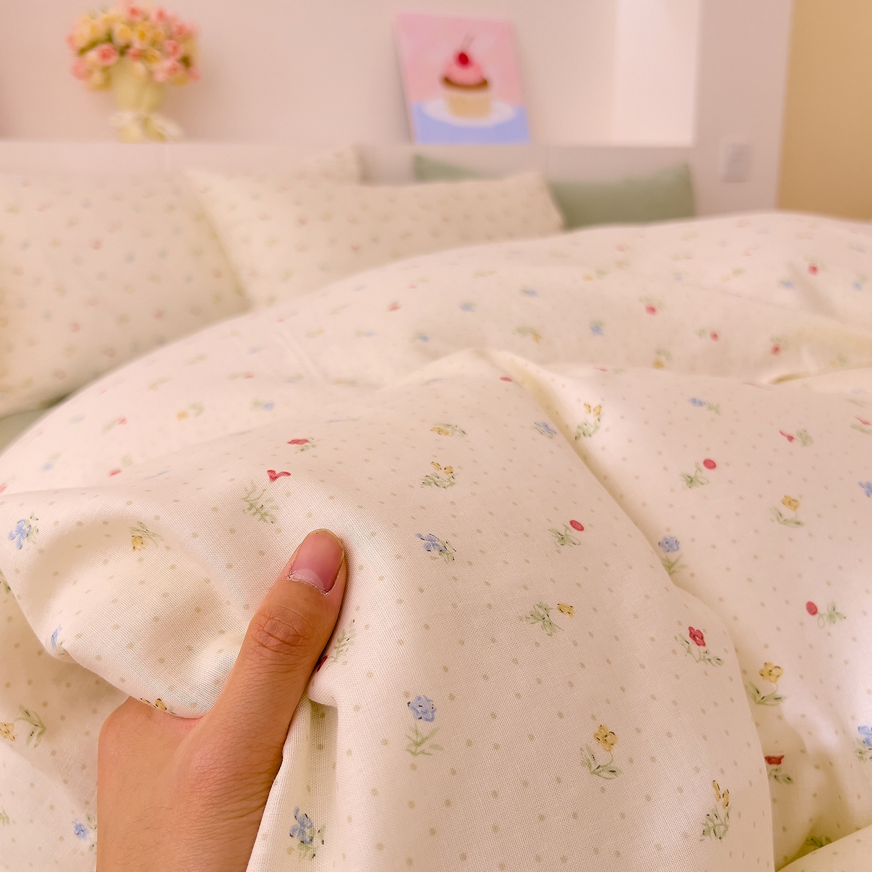 91家纺网 家纺一手货源 找家纺 DoDo 兜兜 2026新款全棉纯棉小温暖双层纱单被套单品被套被套单件（可定做尺寸） 雅颜