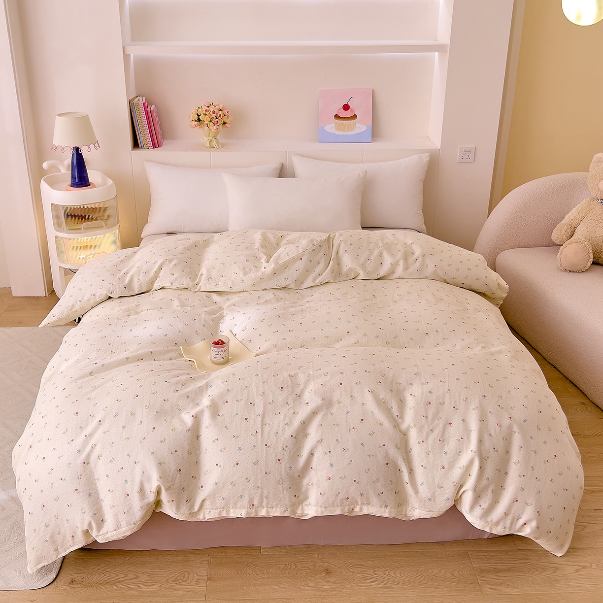 91家纺网 家纺一手货源 找家纺 DoDo 兜兜 2026新款全棉纯棉小温暖双层纱单被套单品被套被套单件（可定做尺寸） 雅颜