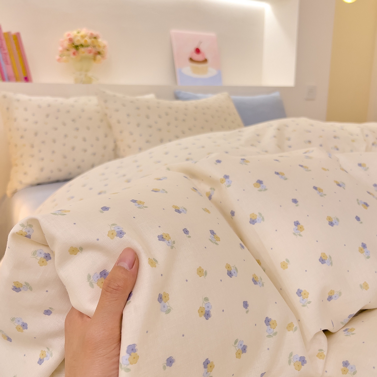 91家纺网 家纺一手货源 找家纺 DoDo 兜兜 2026新款全棉纯棉小温暖双层纱单被套单品被套被套单件（可定做尺寸） 柚香