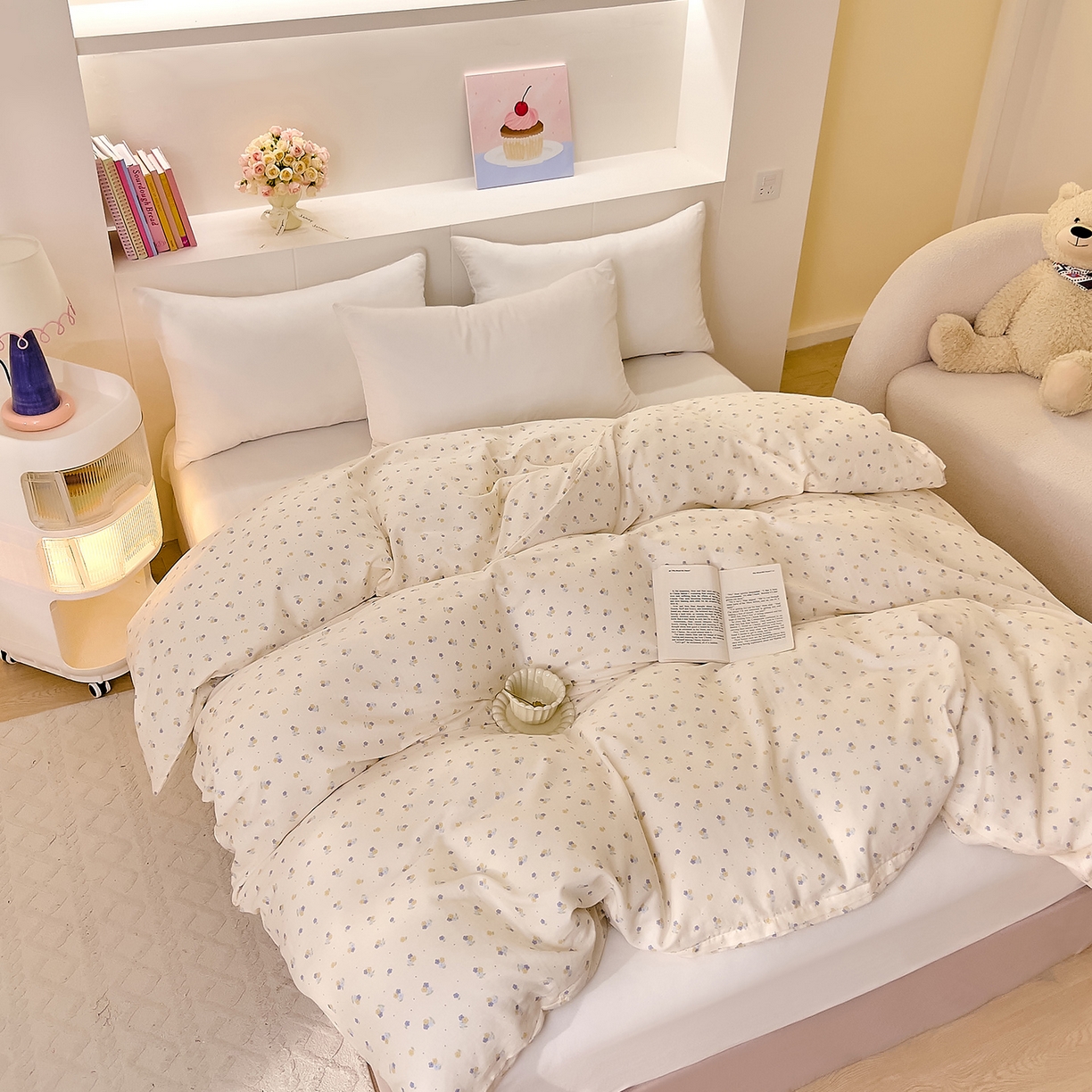 91家纺网 家纺一手货源 找家纺 DoDo 兜兜 2026新款全棉纯棉小温暖双层纱单被套单品被套被套单件（可定做尺寸） 柚香