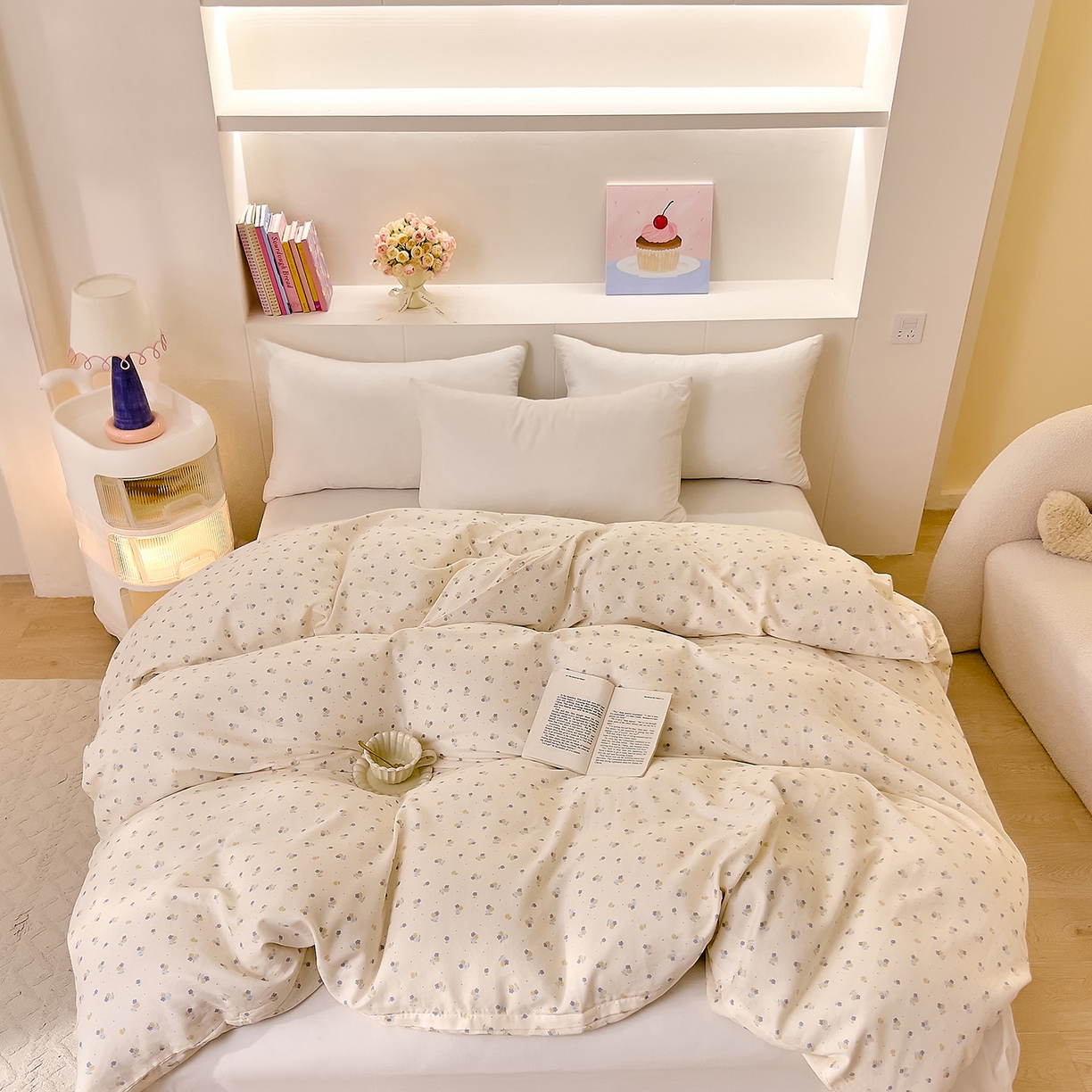 91家纺网 家纺一手货源 找家纺 DoDo 兜兜 2026新款全棉纯棉小温暖双层纱单被套单品被套被套单件（可定做尺寸） 柚香