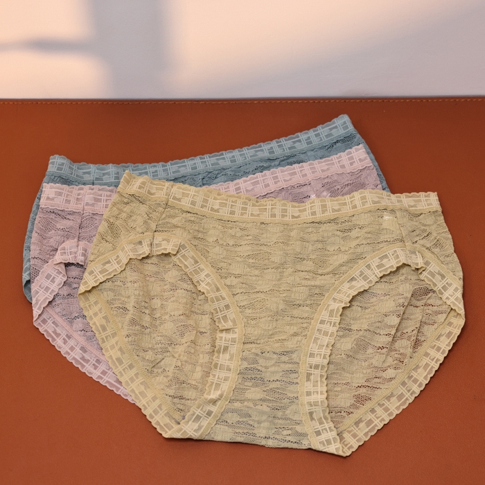 （总）【福利款】松色家居 2026新款内裤-蕾丝纹理-尾单-单条装