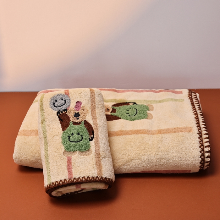 91家纺网 家纺一手货源 找家纺 （总）【福利款】松色家居 2026新款浴巾毛巾两件套单件礼盒