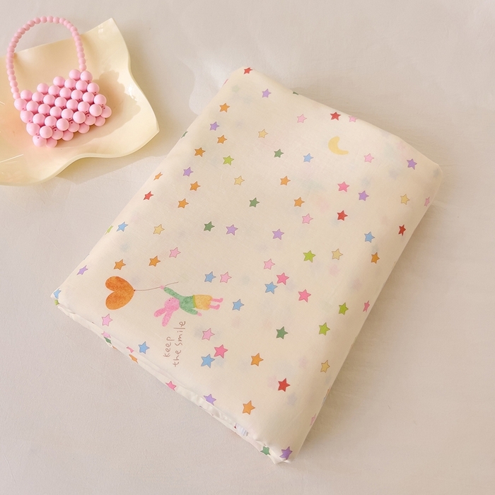 91家纺网 家纺一手货源 找家纺 （总）DoDo 兜兜 2026新款全棉纯棉小温暖双层纱系列单床单【可定做尺寸】