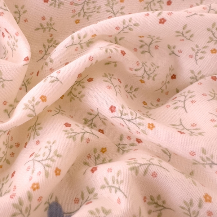 91家纺网 家纺一手货源 找家纺 DoDo 兜兜 2026新款全棉纯棉小温暖双层纱系列单床单【可定做尺寸】萌萌狮