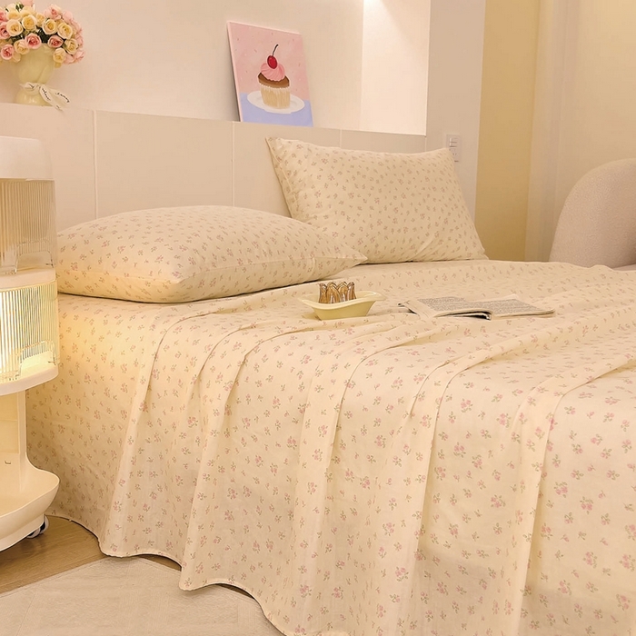 DoDo 兜兜 2026新款全棉纯棉小温暖双层纱系列单床单【可定做尺寸】邂逅-粉