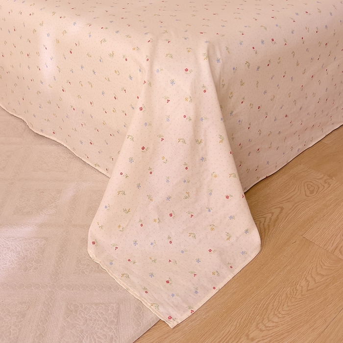 91家纺网 家纺一手货源 找家纺 DoDo 兜兜 2026新款全棉纯棉小温暖双层纱系列单床单【可定做尺寸】雅颜