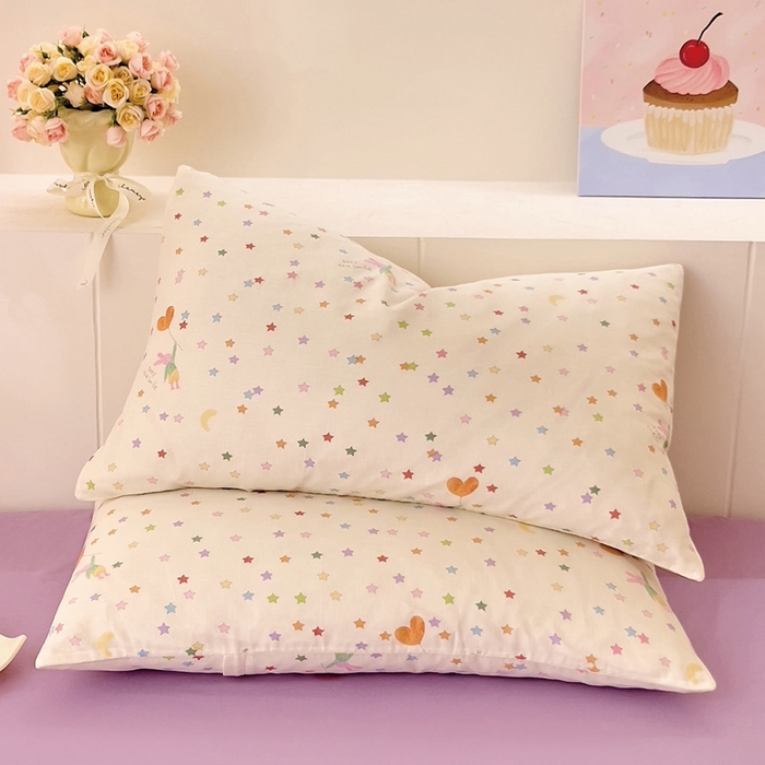 91家纺网 家纺一手货源 找家纺 （总）DoDo 兜兜 2026新款全棉纯棉小温暖双层纱系列单枕套【可定做尺寸】