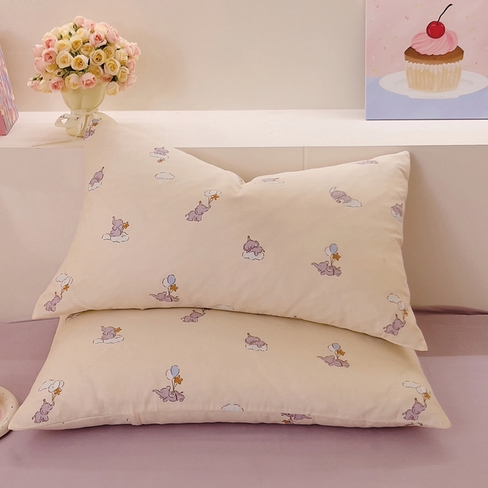 91家纺网 家纺一手货源 找家纺 （总）DoDo 兜兜 2026新款全棉纯棉小温暖双层纱系列单枕套【可定做尺寸】