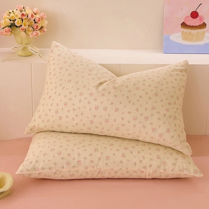 91家纺网 家纺一手货源 找家纺 （总）DoDo 兜兜 2026新款全棉纯棉小温暖双层纱系列单枕套【可定做尺寸】