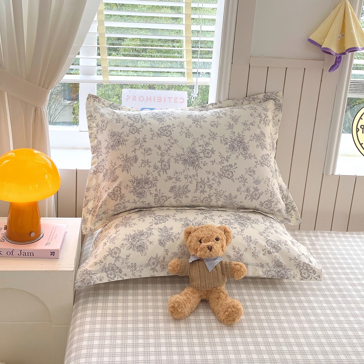 91家纺网 家纺一手货源 找家纺 金丝兔 2026新款ins新疆全棉印花小清新纯棉单被套（提供买家秀和质检报告） 白山茶