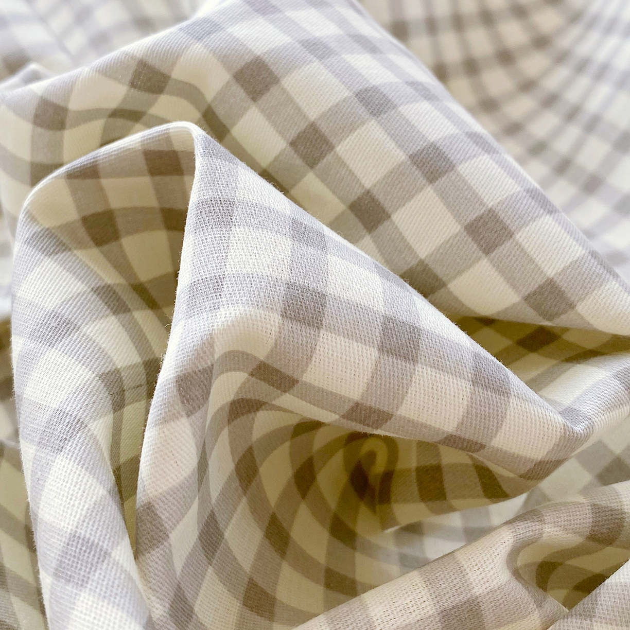 91家纺网 家纺一手货源 找家纺 金丝兔 2026新款ins新疆全棉印花小清新纯棉单被套（提供买家秀和质检报告） 格子爱心