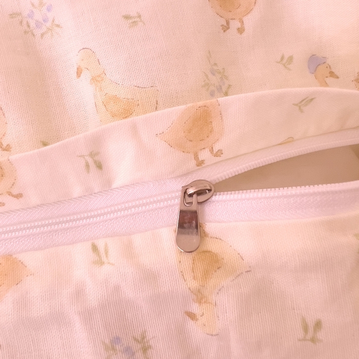 91家纺网 家纺一手货源 找家纺 DoDo 兜兜 2026新款全棉纯棉小温暖双层纱系列单枕套【可定做尺寸】快乐鸭