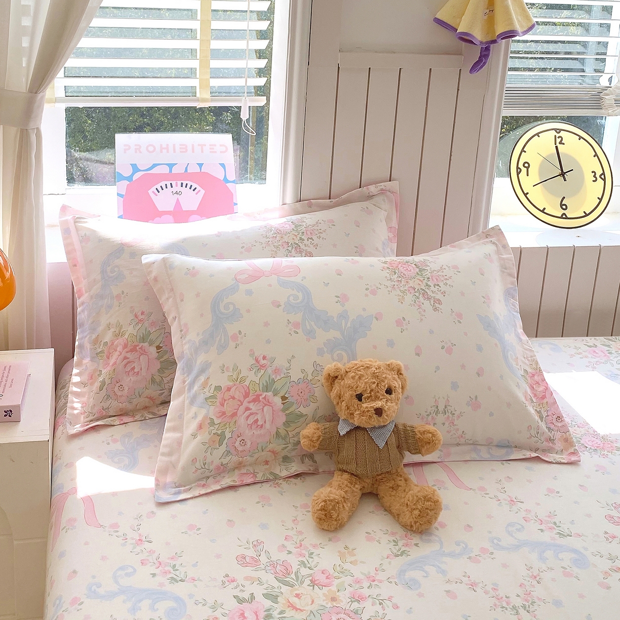 91家纺网 家纺一手货源 找家纺 金丝兔 2026新款ins新疆全棉印花小清新纯棉单被套（提供买家秀和质检报告） 花漫歌