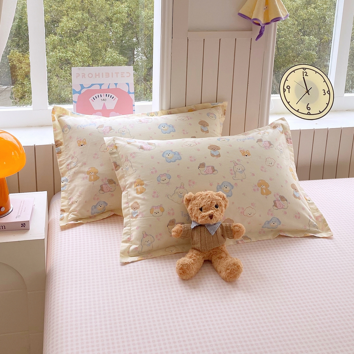 91家纺网 家纺一手货源 找家纺 金丝兔 2026新款ins新疆全棉印花小清新纯棉单被套（提供买家秀和质检报告） 萌宠乐园