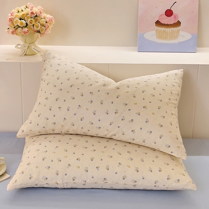 DoDo 兜兜 2026新款全棉纯棉小温暖双层纱系列单枕套【可定做尺寸】柚香