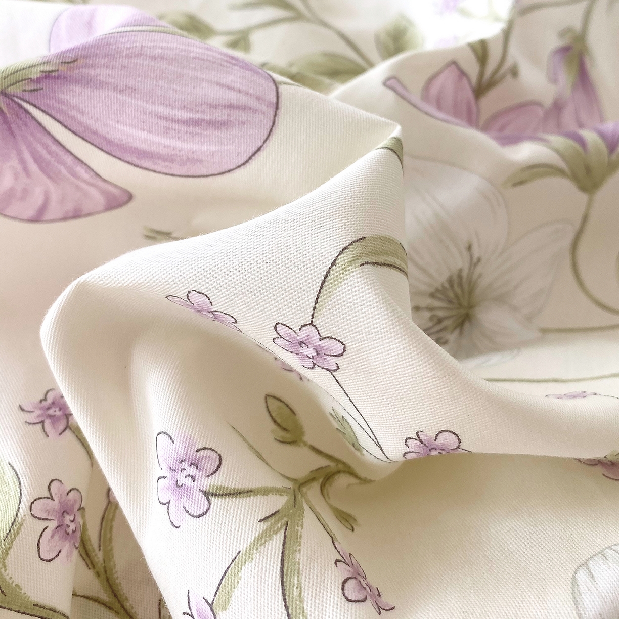 91家纺网 家纺一手货源 找家纺 金丝兔 2026新款ins新疆全棉印花小清新纯棉单被套（提供买家秀和质检报告） 慕荷