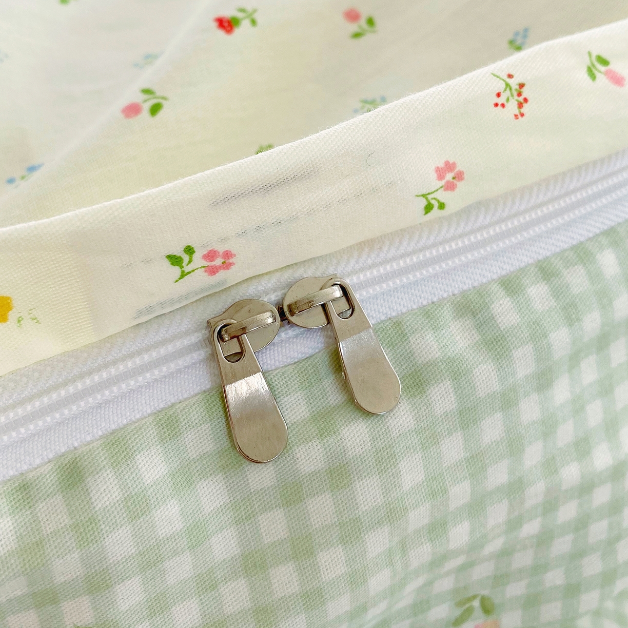 91家纺网 家纺一手货源 找家纺 金丝兔 2026新款ins新疆全棉印花小清新纯棉单被套（提供买家秀和质检报告） 泡芙小花