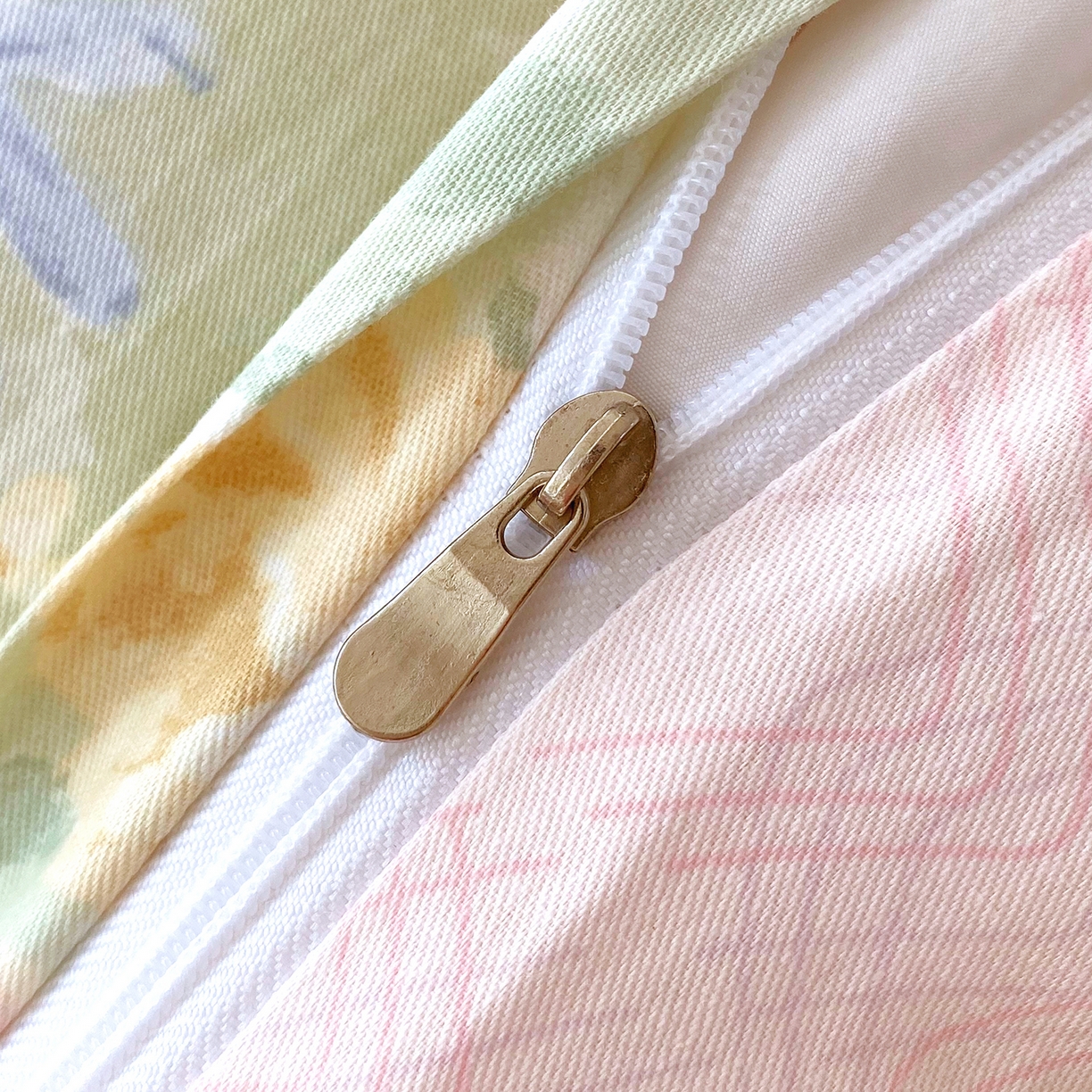 91家纺网 家纺一手货源 找家纺 金丝兔 2026新款ins新疆全棉印花小清新纯棉单被套（提供买家秀和质检报告） 栀子花语