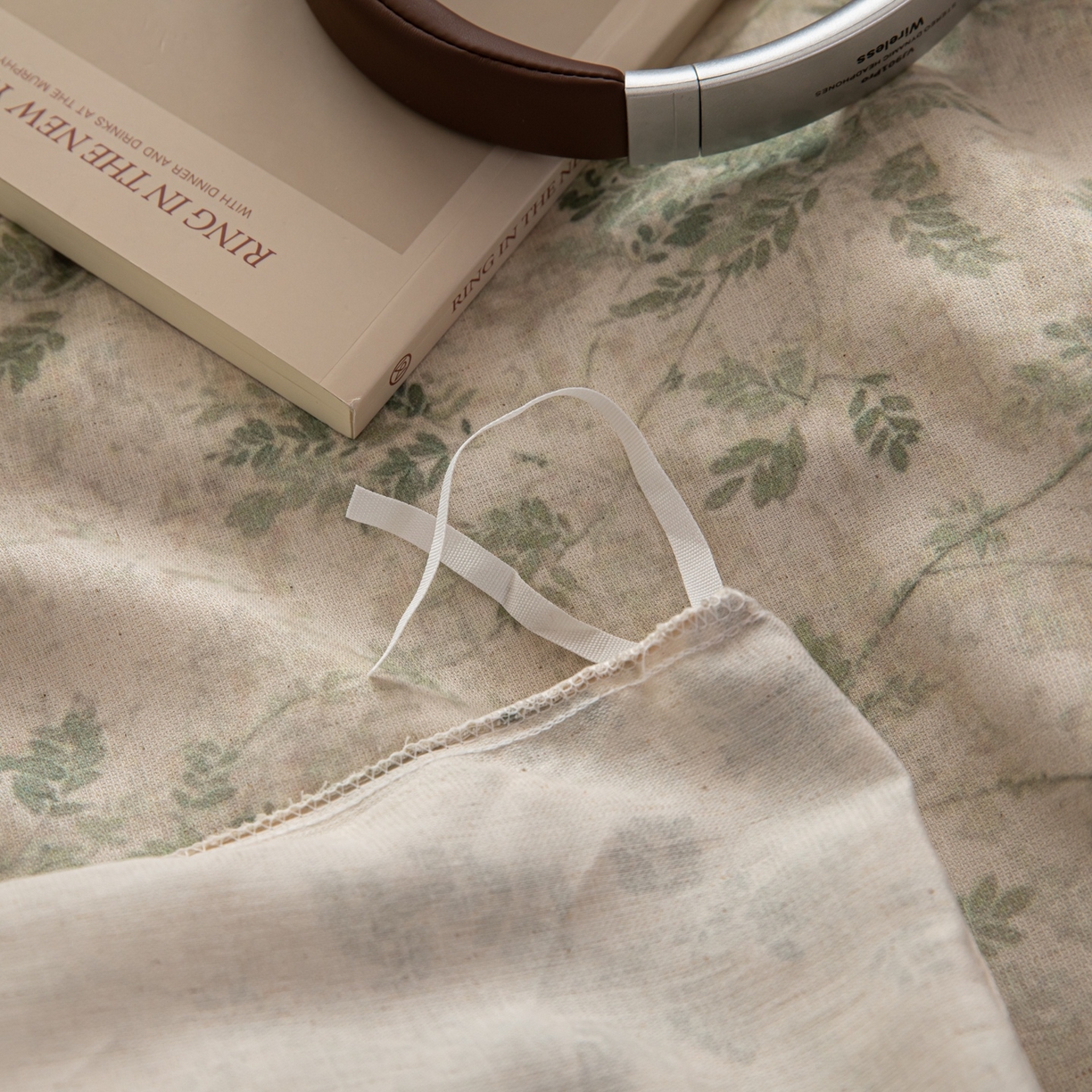 91家纺网 家纺一手货源 找家纺 简宜家居（朝初家纺） 2026新款亲肤舒适印花棉麻四件套 青藤蔓叶