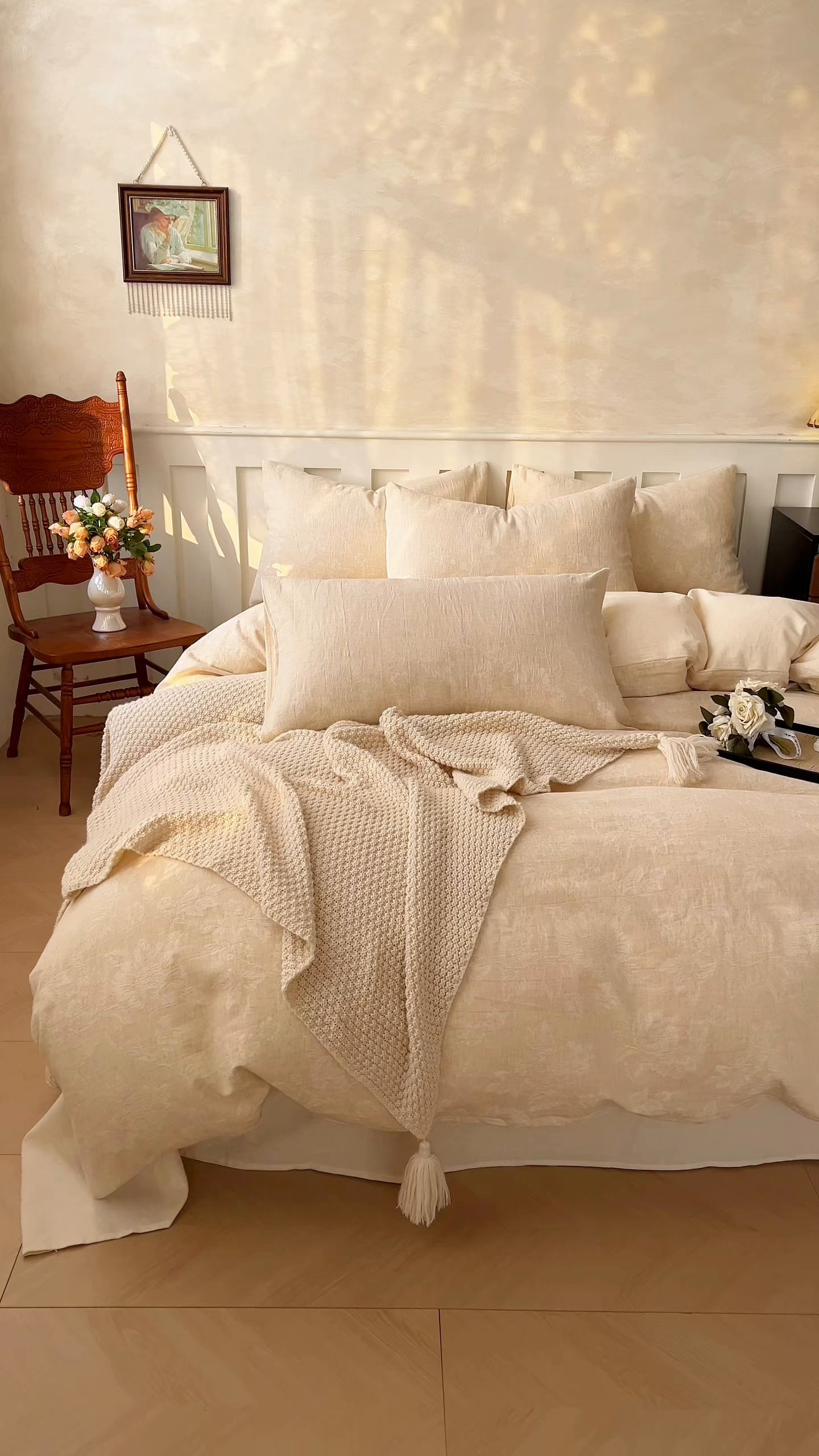 91家纺网 家纺一手货源 找家纺 （总）金丝鸟家纺 2026春夏新款全棉纯棉棉麻提花四件套