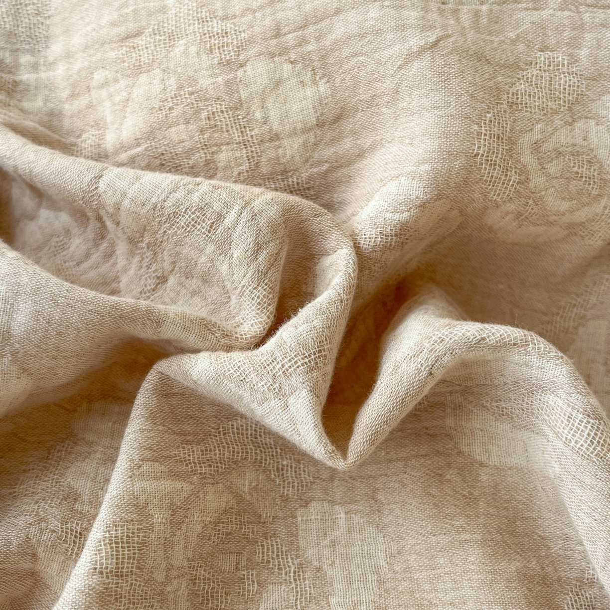 91家纺网 家纺一手货源 找家纺 金丝鸟家纺 2026春夏新款全棉纯棉棉麻提花四件套 玫瑰